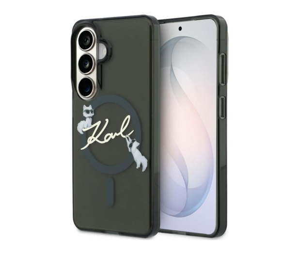 Karl Lagerfeld Etui KC Script MagSafe do Galaxy S26 Plus czarny - 1522711 - zdjęcie